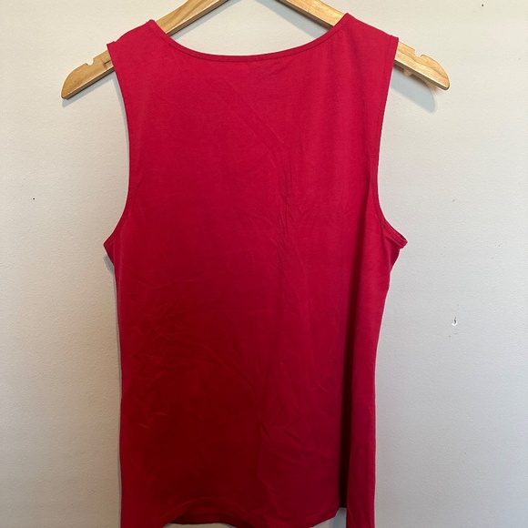 Ann Taylor Loft Hot Pink Fitted Top Medium - Picture 4 of 4